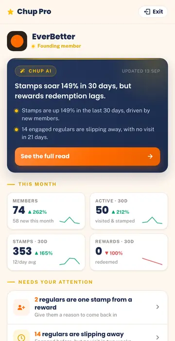 Chup Pro analytics